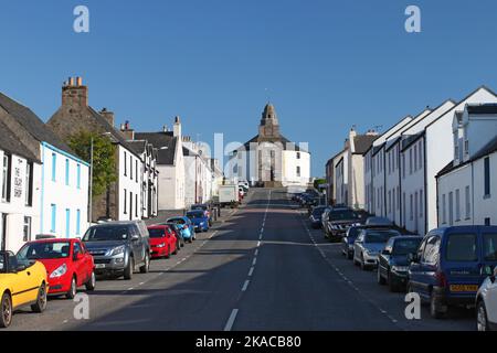 Kilarrow Parish Church at the End of Main Street, Bowmore, Islay, Hebrides, Inner Hebrides, Inner Isles, Scotland, United Kingdom, Great Britain Stock Photo