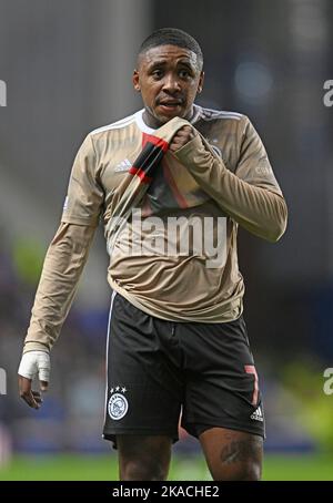 Glasgow, Scotland, 1st November 2022.   Steven Bergwijn of Ajax during the UEFA Champions League match at Ibrox Stadium, Glasgow. Picture credit should read: Neil Hanna / Sportimage Stock Photo