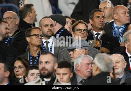 Glasgow, Scotland, 1st November 2022.   Frank and Ronald de Boer attended the UEFA Champions League match at Ibrox Stadium, Glasgow. Picture credit should read: Neil Hanna / Sportimage Stock Photo