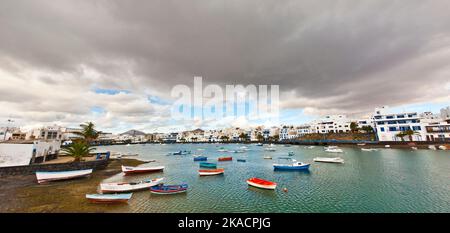 a view of Maritm ride from Arrecife, Lanzarote, Canary Islands, Spain Stock Photo