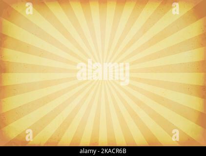 Radial pattern background illustration ( vintage texture ) Stock Vector