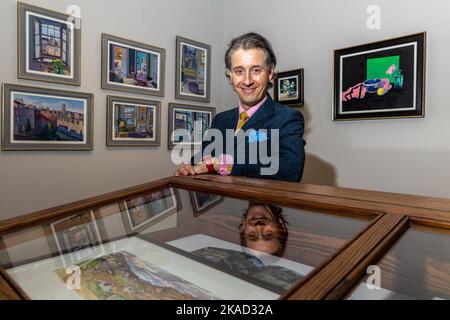 Edinburgh , United Kingdom. 02 November, 2022 Pictured: Following a long-awaited painting expedition, Lachlan Goudie returns to The Scottish Gallery in Edinburgh this November with his exhibition Painting Paradise. The exhibition opens on 3 November 2022.. Credit: Rich Dyson/Alamy Live News Stock Photo