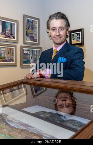 Edinburgh , United Kingdom. 02 November, 2022 Pictured: Following a long-awaited painting expedition, Lachlan Goudie returns to The Scottish Gallery in Edinburgh this November with his exhibition Painting Paradise. The exhibition opens on 3 November 2022.. Credit: Rich Dyson/Alamy Live News Stock Photo