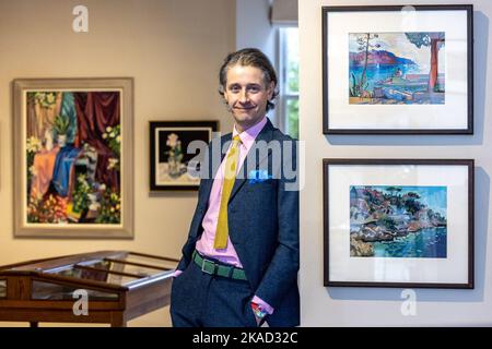 Edinburgh , United Kingdom. 02 November, 2022 Pictured: Following a long-awaited painting expedition, Lachlan Goudie returns to The Scottish Gallery in Edinburgh this November with his exhibition Painting Paradise. The exhibition opens on 3 November 2022.. Credit: Rich Dyson/Alamy Live News Stock Photo