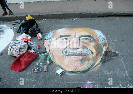 Street art in the downtown area of Bogota Stock Photo