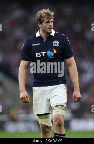 File photo dated 11-03-2017 of Scotland's Richie Gray who is relishing being back in the Scotland squad after drifting out of the international picture in recent years. Issue date: Wednesday November 2, 2022. Stock Photo