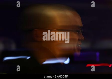 Binance CEO Changpeng Zhao speaks during a news conference at the Web Summit, Europe's largest technology conference, in Lisbon, Portugal, November 2, 2022. Picture taken with slow shutter speed. REUTERS/Pedro Nunes