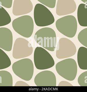 Graphic elements green and beige pattern Stock Vector