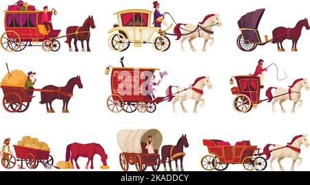 A farmer riding horse cart illustration Stock Vector Image & Art - Alamy