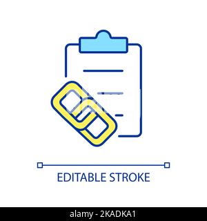 Making notes RGB color icon Stock Vector