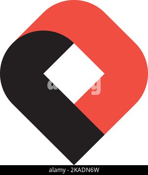 abstract business logo square icon design Stock Vector
