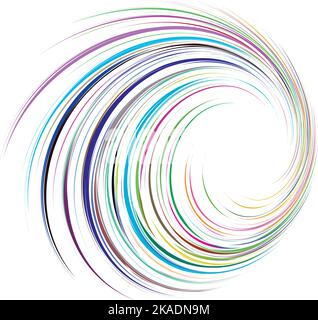 abstract background circle colorful wave vector Stock Vector