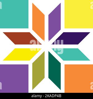 colorful cubes box abstract business logo vector icon Stock Vector