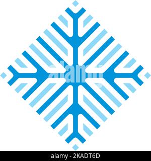 ice snowflake vector logo icon design element Stock Vector