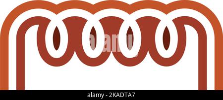 inductor wire logo icon vector symbol Stock Vector