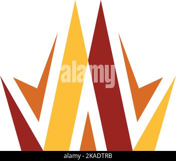 logo fire burn icon vector design element Stock Vector