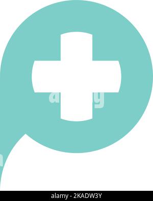 medical cross logo icon vector design Stock Vector
