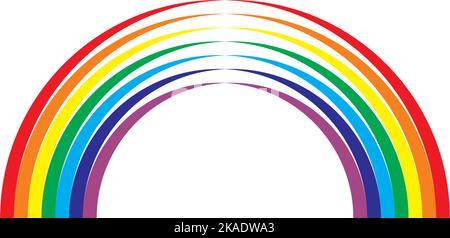 rainbow logo vector icon design element symbol Stock Vector