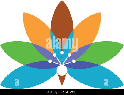 peacock logo symbol icon vector design Stock Vector