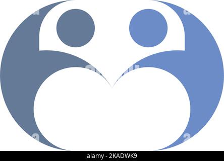 people dancing icon logo vector design Stock Vector