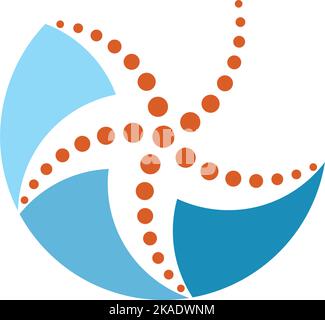 sea star logo icon vector symbol design Stock Vector