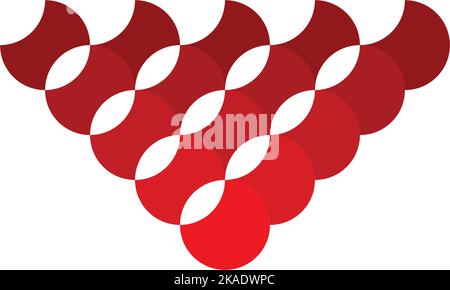 snooker billiard game icon logo vector Stock Vector
