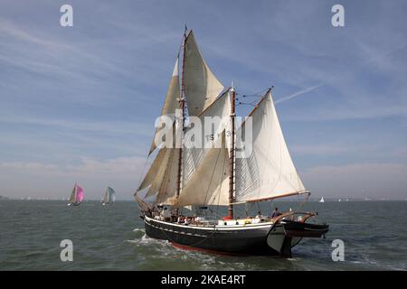 British sail training ketch Queen Galadriel Stock Photo - Alamy