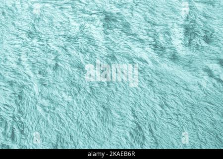 Light green color soft fluffy wool texture and background Stock Photo
