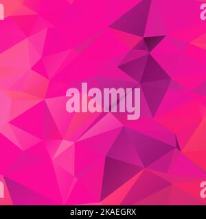 Abstract colorful geometric background of triangular polygons. Retro mosaic triangle trendy pattern for web, business template, brochure, card, poster Stock Photo