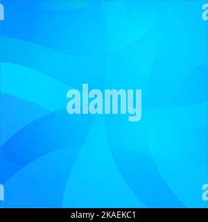 Abstract wavy blue background. Colorful glow gradient surface for design. Stock Photo