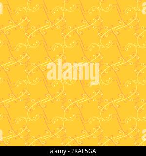 Abstract wavy element seamless background. Elegant decorative pattern with hand drawn doodles. Wallpaper, textile, scrapbook, packaging paper texture Stock Vector
