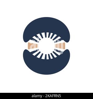 Abstract colorful shape. Vector design element. Stock Vector
