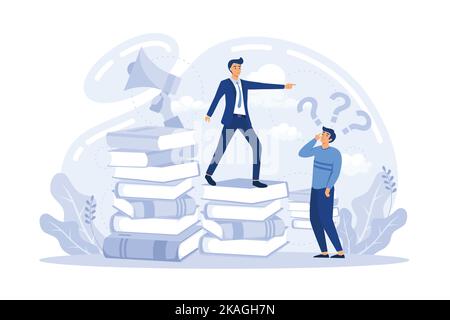 Personal growth, self development concept. Self control and discipline, life coach abstract icon set. Metaphor growth personality as success stairs fl Stock Vector