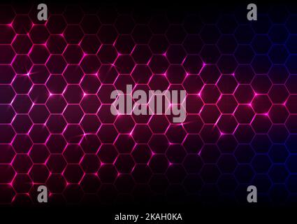 Christmas party neon light decoration online technology futuristic abstract background polygon pattern vector illustration Stock Vector