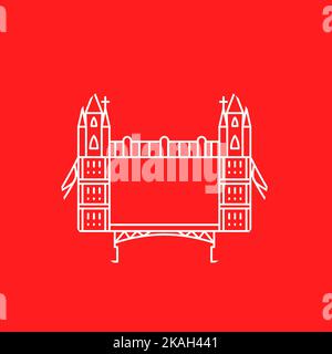 Tower Bridge Circle Stock Vector
