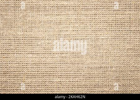 light brown burlap fabric texture. natural grunge background Stock Photo