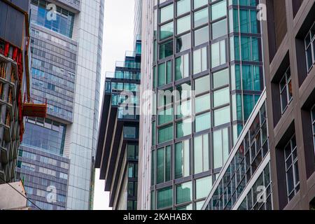 Office building with luxury apartments in the city center of Frankfurt am Main Stock Photo