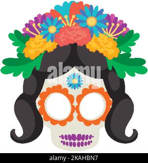 Day of the dead with Mexican Calaca illustration Stock Vector Image ...