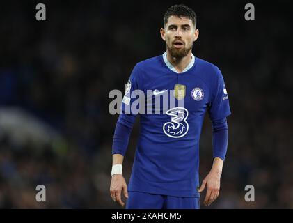 London, UK. 2nd Nov, 2022. Jorginho of Chelsea during the UEFA Champions League match at Stamford Bridge, London. Picture credit should read: Paul Terry/Sportimage Credit: Sportimage/Alamy Live News Stock Photo