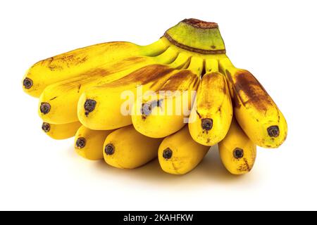 Bunch of bananas isolated on white background. Stock Photo