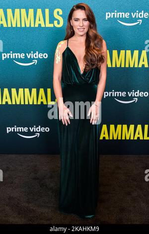 West Hollywood, United States. 02nd Nov, 2022. WEST HOLLYWOOD, LOS ANGELES, CALIFORNIA, USA - NOVEMBER 02: American-Swiss actress Melia Kreiling arrives at the Los Angeles Premiere Of Amazon Prime Video's 'Mammals' Season 1 held at The West Hollywood EDITION Hotel on November 2, 2022 in West Hollywood, Los Angeles, California, United States. ( Credit: Image Press Agency/Alamy Live News Stock Photo