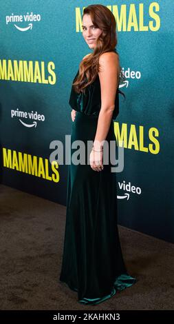 West Hollywood, United States. 02nd Nov, 2022. WEST HOLLYWOOD, LOS ANGELES, CALIFORNIA, USA - NOVEMBER 02: American-Swiss actress Melia Kreiling arrives at the Los Angeles Premiere Of Amazon Prime Video's 'Mammals' Season 1 held at The West Hollywood EDITION Hotel on November 2, 2022 in West Hollywood, Los Angeles, California, United States. ( Credit: Image Press Agency/Alamy Live News Stock Photo