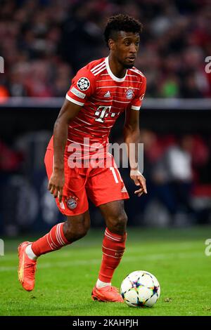 Munich, Germany. 01 November 2022. Kingsley Coman of FC Bayern Munich in action during the UEFA Champions League football match between FC Bayern Munich and FC Internazionale. Nicolò Campo/Alamy Live News Stock Photo