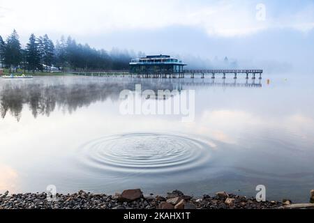 Marina resort, Lipno nad Vltavou, Lipenska prehrada, Jizni Cechy, Ceska republika / Marina resort, Lipno nad Vltavou town, Lipno lake, Czech republic Stock Photo