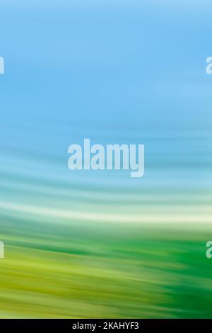 Natural summer vacation background with sun rays. Blurred and defocused effect summer vacation concept. Stock Photo