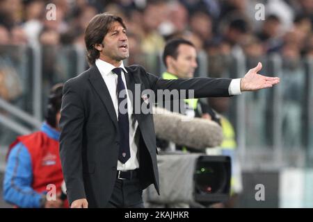 Cagliari coach Massimo Rastelli during the Serie A football match n.5 JUVENTUS - CAGLIARI on 21/09/2016 at the Juventus Stadium in Turin, Italy.  (Photo by Matteo Bottanelli/NurPhoto) *** Please Use Credit from Credit Field *** Stock Photo