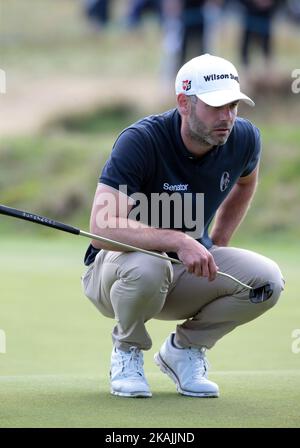 Paul Waring of England  during The British Masters 2016 supported by SkySports  Round  4 at The Grove Golf Course on October 16, 2016 in Watford, England. (Photo by Kieran Galvin/NurPhoto) *** Please Use Credit from Credit Field *** Stock Photo