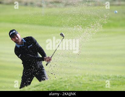 Alejandro Canizares of Spain during The British Masters 2016 supported by SkySports  Round  4 at The Grove Golf Course on October 16, 2016 in Watford, England. (Photo by Kieran Galvin/NurPhoto) *** Please Use Credit from Credit Field *** Stock Photo