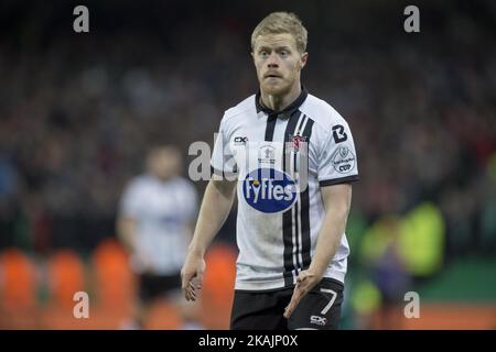 Daryl Horgan of Dundalk pictured during the Irish Daily Mail FAI Senior Cup Final 2016 match between Cork City and Dundalk FC at Aviva Stadium in Dublin, Ireland on November 6, 2016. Stock Photo