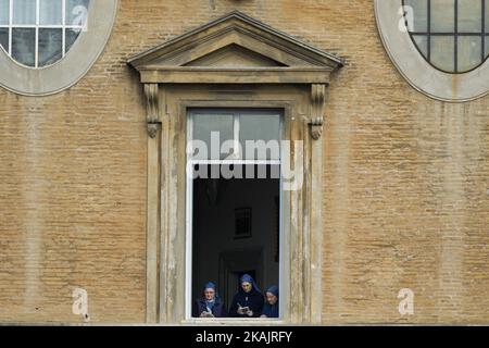 Nuns attend a Holy Mass celebrated by Pope Francis for the closing of the Jubilee of Mercy in St. Peter's Square in Vatican City, Vatican on November 20, 2016.(Photo by Giuseppe Ciccia/NurPhoto) *** Please Use Credit from Credit Field *** Stock Photo